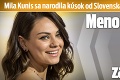 Mila Kunis sa narodila kúsok od Slovenska, korene nezaprela: Meno druhého bábätka hovorí za všetko!