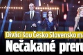 Diváci šou Česko Slovensko má talent zúria: Nečakané prerušenie!