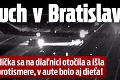 Rozruch v Bratislave: Vodička sa na diaľnici otočila a išla v protismere, v aute bolo aj dieťa!