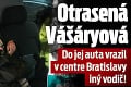 Otrasená Vášáryová: Do jej auta vrazil v centre Bratislavy iný vodič!