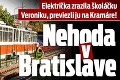 Nehoda v Bratislave: Električka zrazila školáčku Veroniku, previezli ju na Kramáre!