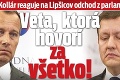 Boris Kollár reaguje na Lipšicov odchod z parlamentu: Veta, ktorá hovorí za všetko!