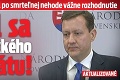 Daniel Lipšic urobil po smrteľnej nehode vážne rozhodnutie: Vzdal sa poslaneckého mandátu!