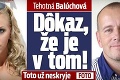 Tehotná Balúchová: Dôkaz, že je v tom! Toto už neskryje