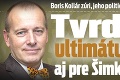 Boris Kollár zúri, jeho politická rodina sa rozpadá: Tvrdé ultimátum aj pre Šimkovičovú!