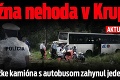 Pri zrážke kamióna s autobusom pri Krupine zahynula dôchodkyňa Mária († 88): Smrť na ceste pre mlieko!