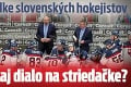 Pravda o hádke slovenských hokejistov: Čo sa naozaj dialo na striedačke?