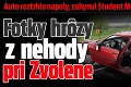 Fotky hrôzy z nehody pri Zvolene: Auto roztrhlo napoly, zahynul študent Michal († 19)!