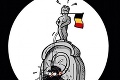 Belgicko plače pre svoje deti: Karikaturisti bojujú proti teroristickým útokom umením