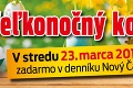 Už v stredu zadarmo v Novom Čase: Veľkonočný košíček na sviatočný stôl!