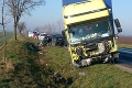 Smrteľná nehoda: Po zrážke s kamiónom zahynul vodič osobného auta († 34)