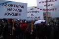 V Budapešti protestujú tisíce nespokojných pedagógov: Žiadajú o radikálne zmeny!
