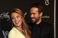 Sexsymbol Ryan Reynolds sa stal otcom: Jeho krásna manželka Blake Lively porodila predčasne!