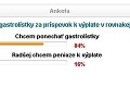 Chcete radšej gastrolístky, alebo peniaze? Napíšte nám!