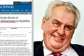 Svetové médiá: Prezidentom Československa je Zeman, nástupca Klausa Havla!