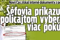 Nový Čas získal interné dokumenty z polície: Šéfovia prikazujú policajtom vyberať viac pokút!