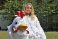 Po Európe chodí v kostýme kurčaťa: Identita obrieho vtáka odhalená!