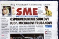 Denník SME sa musí trikrát ospravedlniť sudcovi Trubanovi