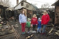 Otec s piatimi deťmi zostal na ulici, skromný domček im zhorel do tla: Nevieme, čo bude ďalej!