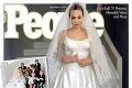 Takto vyzerala Angelina Jolie v svadobných šatách! FOTO vo vnútri článku