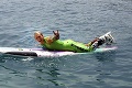Bláznivý nápad Adama Žampu: Na mori v slalomkách!