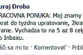 Poslanec Juraj Droba ponúka ľuďom prácu cez facebook!