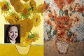Slávne obrazy z korenia: Van Gogh maľoval, študentka Kelly sypala
