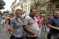 Sprievod gayov a lesieb v Prahe: Prišiel aj expremiér Paroubek