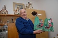 Dôchodca Juraj Kaščák: Kupoly chrámov robí z vianočných gúľ
