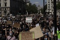 Londýnčania vyšli do ulíc na znak solidarity: Protestovali proti zabitiu Afroameričana Floyda