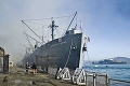 Mohutný požiar v San Franciscu: Hasiči zachránili historickú loď