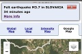 Dramatická noc, ľudia v strachu: Silné zemetrasenie na východe Slovenska!