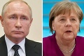 Stihli toho prebrať viac: Putin telefonoval s Merkelovou, na pretrase boli horúce témy