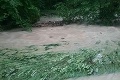 V obci na západe Slovenska zasahujú desiatky hasičov: Voda zatopila domy, pivnice aj cesty