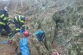 Záchranná akcia v ťažko dostupnom teréne: V okrese Piešťany uviazla v jaskyni osoba