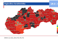 Zverejnili najnovšie rozdelenie Slovenska: Počet čiernych okresov klesá