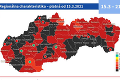 Na Slovensku je 35 okresov, kde je najväčšie riziko šírenia koronavírusu: Pozrite, či ste aj vy v čiernej zóne!
