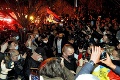 Djokovič si užil veľkolepú oslavu: Ohňostroje a street party
