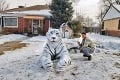 Najskôr tiger, teraz 23-metrové umelecké dielo: Sledujte, čo postavili súrodenci zo snehu