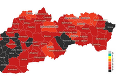 Prehľadné rozdelenie okresov podľa COVID automatu: Ktoré sú na tom najhoršie a čo (ne)môžete