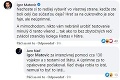 Primátor Hlohovca zvozil v statuse premiéra, bleskový komentár Matoviča: Hráte sa na chrumkavého