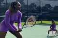 Hrať tenis sa učí od útleho veku: Rozkošná dcéra Sereny Williamsovej s raketou v ruke