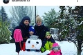 Modrič sa teší s rodinou zo snehu: Nádherné fotky hviezdy Realu v úlohe otca
