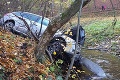 Auto skončilo vo Vydrici, po vodičovi nebolo ani stopy: Havária vyvoláva viaceré otázniky