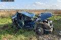 Hrozivá nehoda na železničnom priecestí pri Jasove: Z auta ostala len kopa šrotu