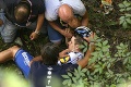 Hrôzostrašný pád na Okolo Lombardska: Belgický cyklista nezvládol zákrutu a spadol z mosta!