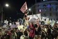 Izrael zažíva najmohutnejšie protesty za posledných 10 rokov: Ľudia opäť vyšli do ulíc