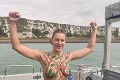 Ingrida chcela zdolať kanál La Manche: Nečakané komplikácie po 11 hodinách plávania