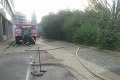 Požiar na Račianskej ulici v Bratislave: Opustenú budovu pohltili plamene