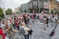 Aj v Bratislave podporili bieloruské protesty: Pred ľudí sa postavila aj tvár Nežnej revolúcie